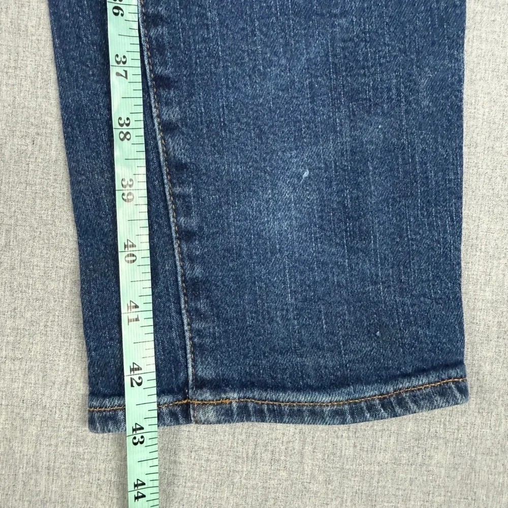 American Eagle Mens Athletic Skinny Jeans Blue 34x36 Tall Distressed Casual